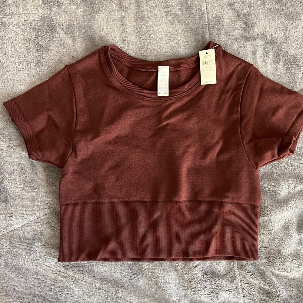 NWT Aerie Offline Cropped Shirt Size XS
